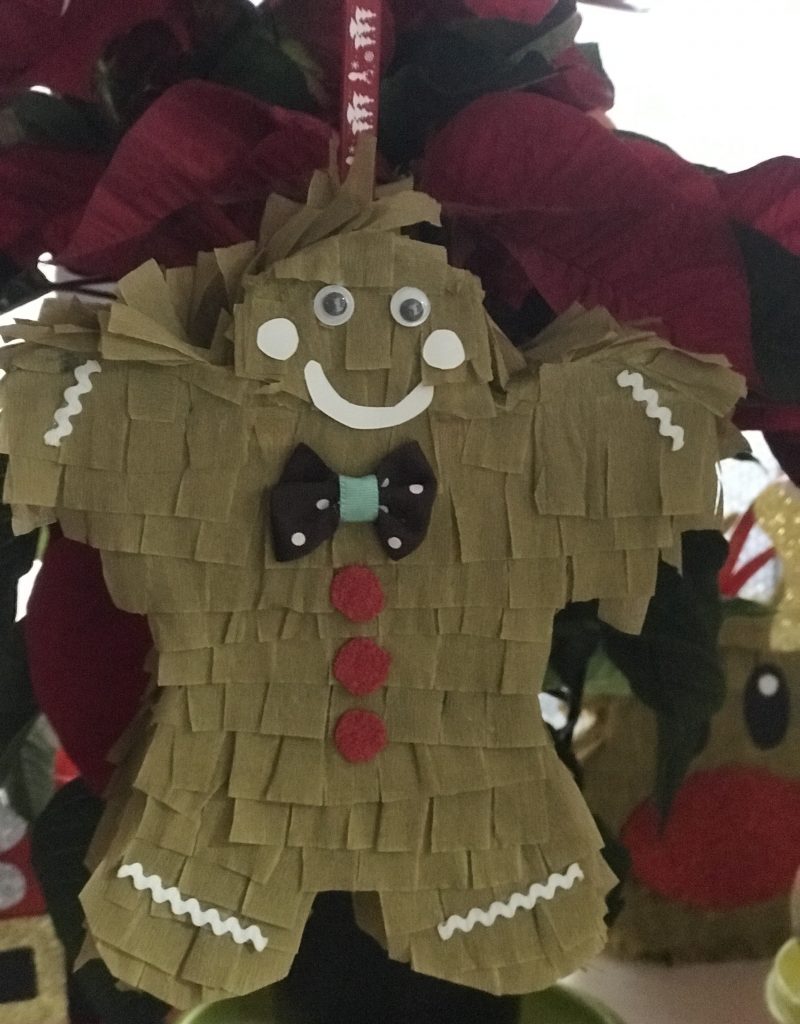 Piñata muñeco de jengibre 